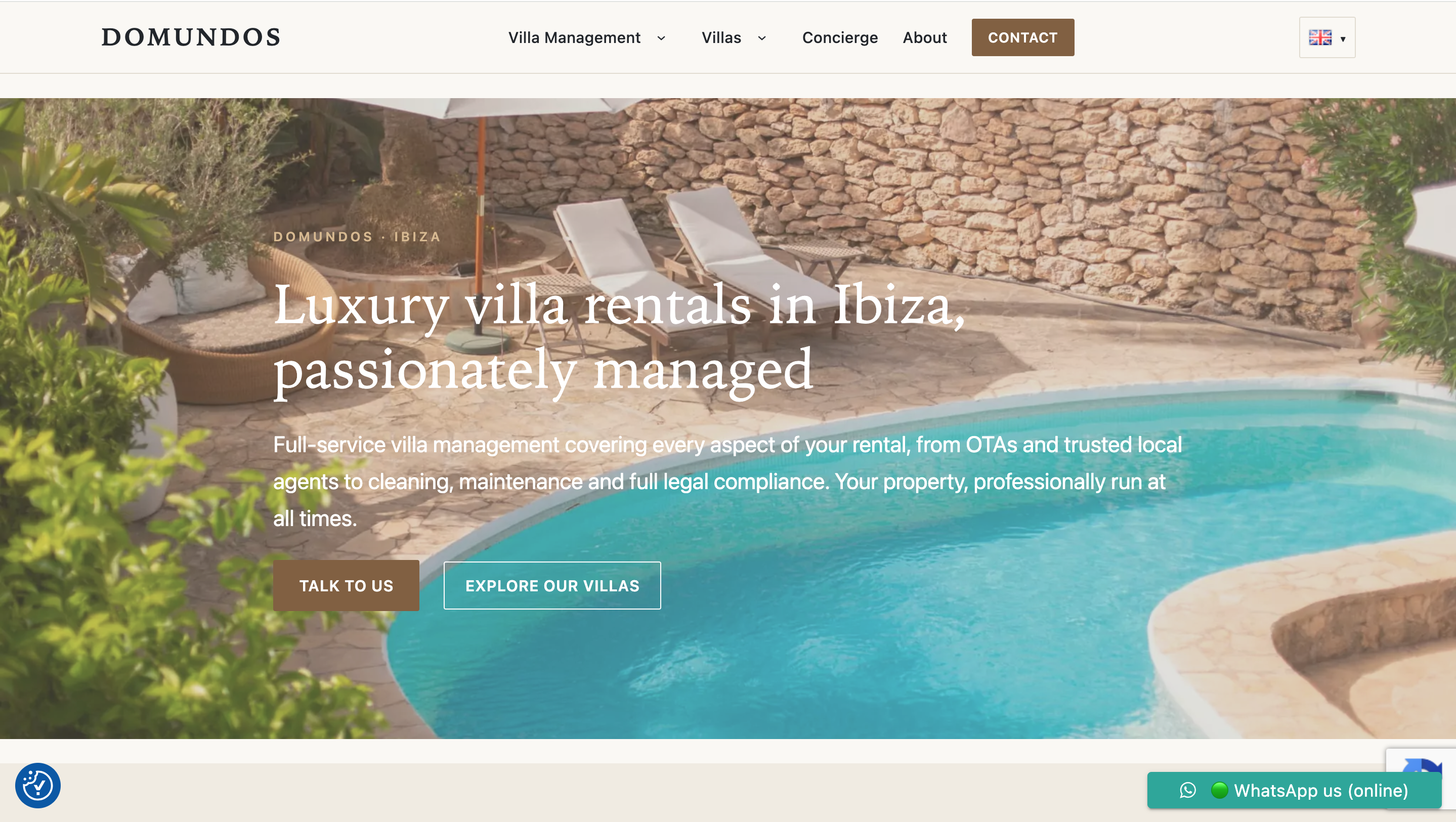 Villa Booking website