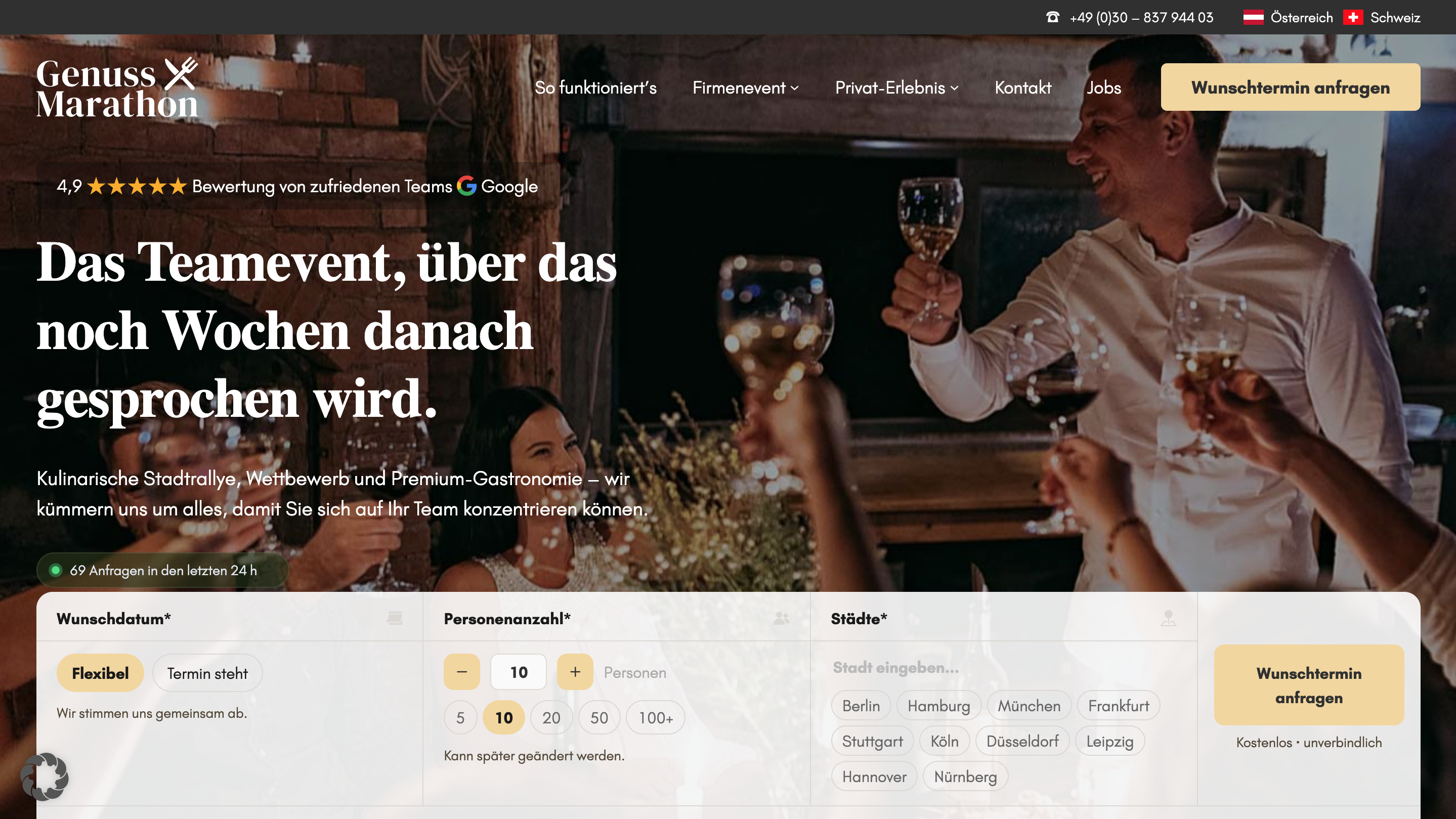 GenussMarathon Events website